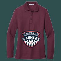 Women's Silk Touch Long Sleeve Polo Thumbnail