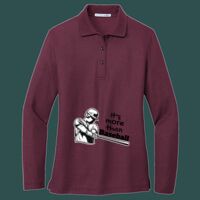 Women's Silk Touch Long Sleeve Polo Thumbnail