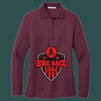 Women's Silk Touch Long Sleeve Polo Thumbnail