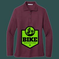 Women's Silk Touch Long Sleeve Polo Thumbnail