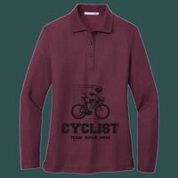 Women's Silk Touch Long Sleeve Polo Thumbnail