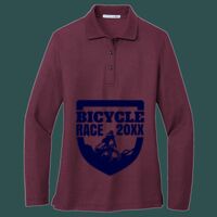 Women's Silk Touch Long Sleeve Polo Thumbnail