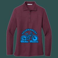 Women's Silk Touch Long Sleeve Polo Thumbnail