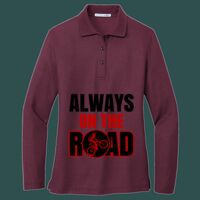 Women's Silk Touch Long Sleeve Polo Thumbnail