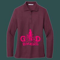 Women's Silk Touch Long Sleeve Polo Thumbnail