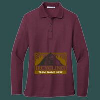 Women's Silk Touch Long Sleeve Polo Thumbnail