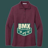 Women's Silk Touch Long Sleeve Polo Thumbnail