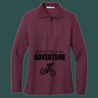 Women's Silk Touch Long Sleeve Polo Thumbnail