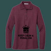 Women's Silk Touch Long Sleeve Polo Thumbnail