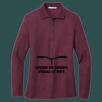 Women's Silk Touch Long Sleeve Polo Thumbnail