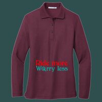 Women's Silk Touch Long Sleeve Polo Thumbnail