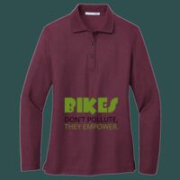 Women's Silk Touch Long Sleeve Polo Thumbnail