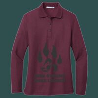Women's Silk Touch Long Sleeve Polo Thumbnail