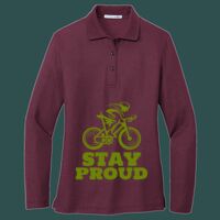 Women's Silk Touch Long Sleeve Polo Thumbnail
