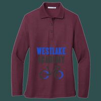 Women's Silk Touch Long Sleeve Polo Thumbnail