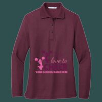 Women's Silk Touch Long Sleeve Polo Thumbnail