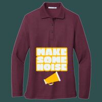 Women's Silk Touch Long Sleeve Polo Thumbnail