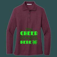 Women's Silk Touch Long Sleeve Polo Thumbnail