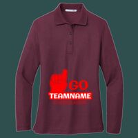 Women's Silk Touch Long Sleeve Polo Thumbnail