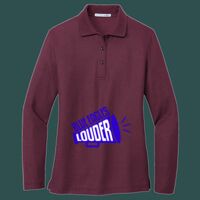 Women's Silk Touch Long Sleeve Polo Thumbnail