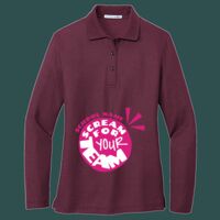 Women's Silk Touch Long Sleeve Polo Thumbnail