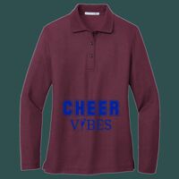 Women's Silk Touch Long Sleeve Polo Thumbnail
