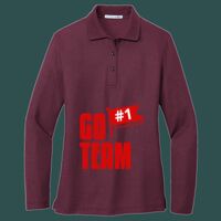 Women's Silk Touch Long Sleeve Polo Thumbnail