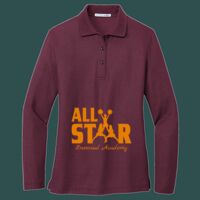 Women's Silk Touch Long Sleeve Polo Thumbnail