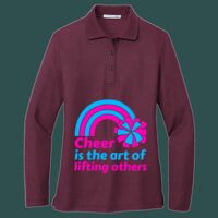 Women's Silk Touch Long Sleeve Polo Thumbnail