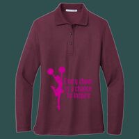 Women's Silk Touch Long Sleeve Polo Thumbnail