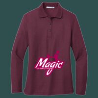 Women's Silk Touch Long Sleeve Polo Thumbnail