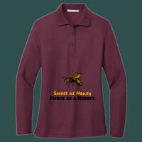 Women's Silk Touch Long Sleeve Polo Thumbnail