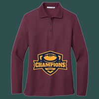 Women's Silk Touch Long Sleeve Polo Thumbnail