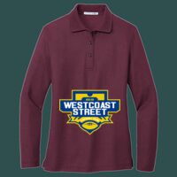 Women's Silk Touch Long Sleeve Polo Thumbnail