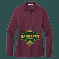 Women's Silk Touch Long Sleeve Polo Thumbnail