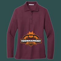 Women's Silk Touch Long Sleeve Polo Thumbnail