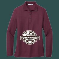 Women's Silk Touch Long Sleeve Polo Thumbnail