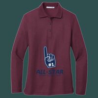 Women's Silk Touch Long Sleeve Polo Thumbnail