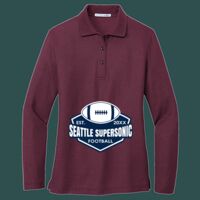 Women's Silk Touch Long Sleeve Polo Thumbnail