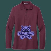 Women's Silk Touch Long Sleeve Polo Thumbnail