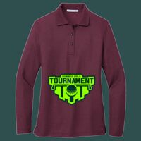 Women's Silk Touch Long Sleeve Polo Thumbnail