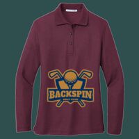 Women's Silk Touch Long Sleeve Polo Thumbnail