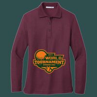 Women's Silk Touch Long Sleeve Polo Thumbnail
