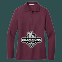 Women's Silk Touch Long Sleeve Polo Thumbnail
