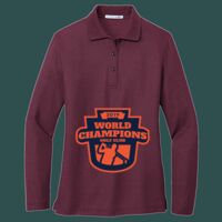 Women's Silk Touch Long Sleeve Polo Thumbnail
