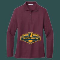 Women's Silk Touch Long Sleeve Polo Thumbnail