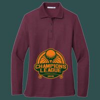 Women's Silk Touch Long Sleeve Polo Thumbnail