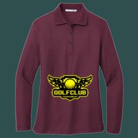 Women's Silk Touch Long Sleeve Polo Thumbnail