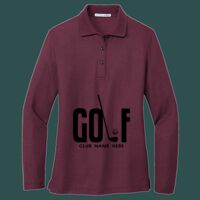 Women's Silk Touch Long Sleeve Polo Thumbnail