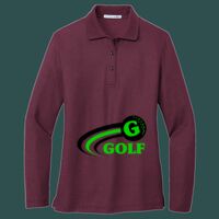 Women's Silk Touch Long Sleeve Polo Thumbnail